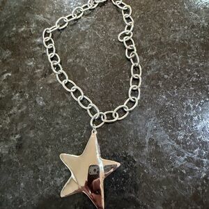 Silver Star Pendant Necklace